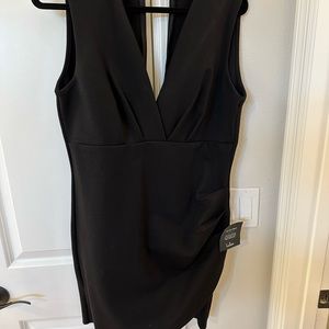 Lulu’s NWT Cocktail Hour Black Wrap Dress